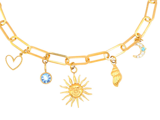 COLLIER CHARMS SUN