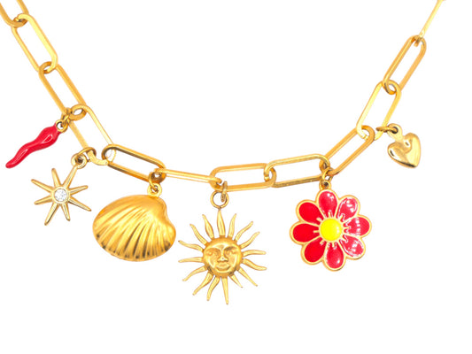 COLLIER CHARMS SOLEIL